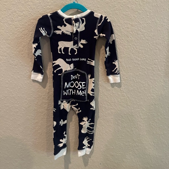 💙5/$25💙Lazy One Flapjack Don’t Moose With Me Coverall 18M - Picture 2 of 3